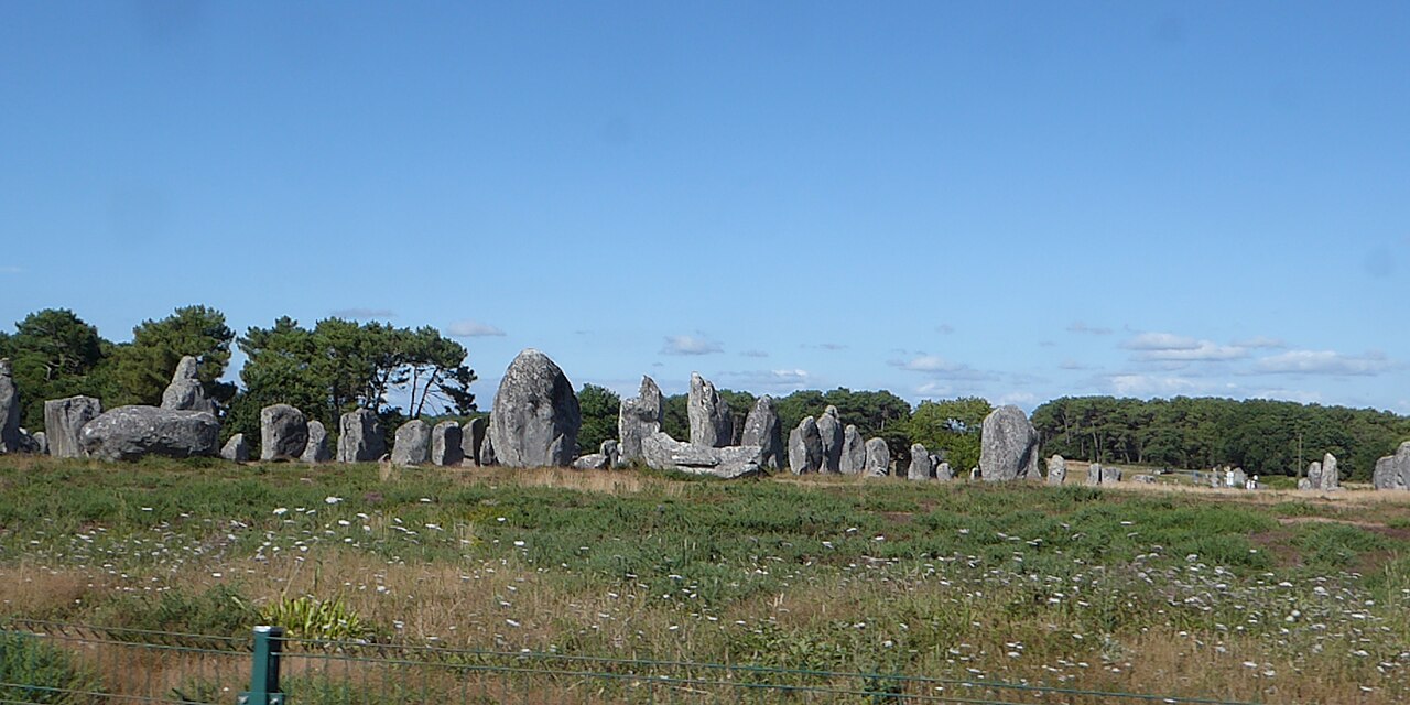 Alignements de menhirs à Carnac dans le Morbihan
